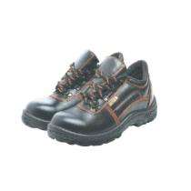 MANGLA Robinson + Synthetic Leather Steel Toe Safety Shoes Black_0