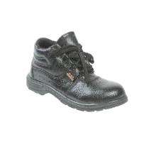 MANGLA Black Diamond Synthetic Leather Steel Toe Safety Shoes Black_0