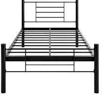 AIE Metal Platform Single Bed 6 x 2.5 ft Black_0
