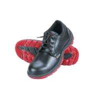 MANGLA Reach DC Synthetic Leather Steel Toe Safety Shoes Black and Red_0