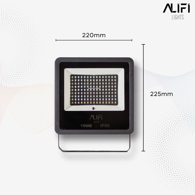 Alifi Lights 100 W 3 IN 1 CCT IP66 6 kV 11000 Lumen ALFFL3C100 LED Flood Lights_1
