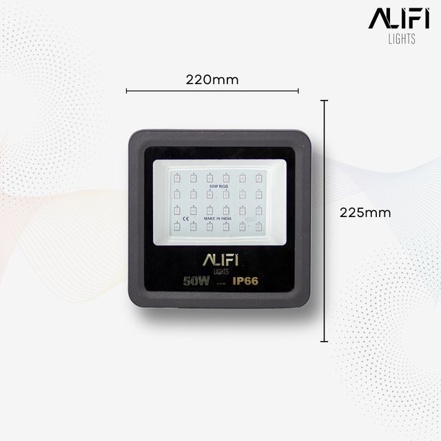 Alifi Lights 50 W RGB IP66 4 kV 2000 Lumen ALFFLRGB50 LED Flood Lights_1