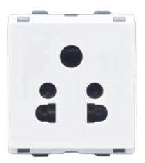 V-Guard 6 A White 5 Pin Plug Electrical Sockets_0