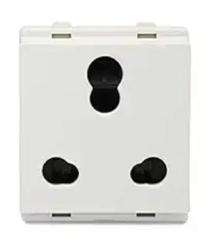 V-Guard 6 A White 3 Pin Plug Electrical Sockets_0