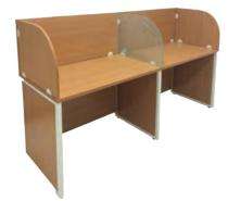 Workstation Office Tables Brown Wooden_0