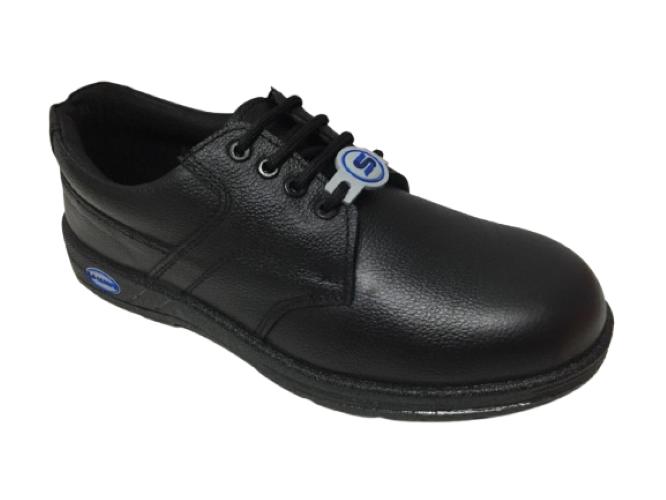 LA SCARPE Leather Steel Toe Safety Shoes Black_1