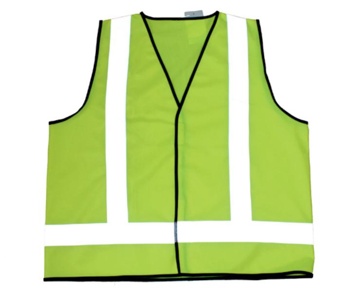 Polyester Safety Jackets L Reflective Green_2