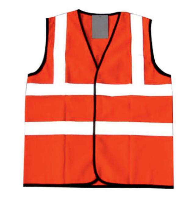 Polyester Safety Jackets XXXL Reflective Orange_1