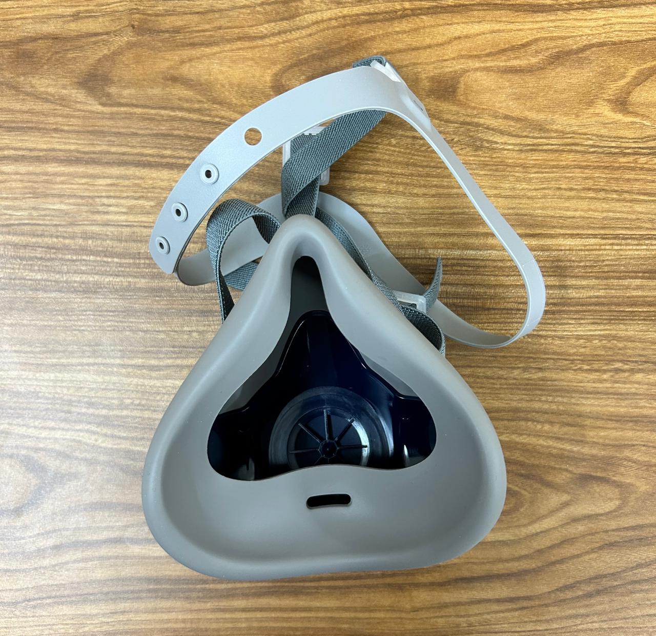 BisonLife Respirator Half Face IP54 Silicone Grey and Blue_2