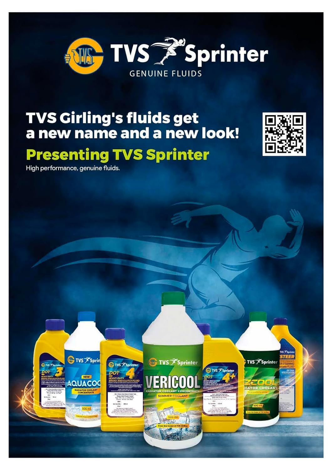 TVS Sprinter Engine Coolant Vericool Concentrate 3 L Plastic Can_4