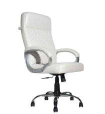 Furnways Revolving White 1219 x 711 x 711 mm Mild Steel Office Chairs_0