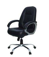 Furnways Revolving Black 1067 x 711 x 711 mm Mild Steel Office Chairs_0