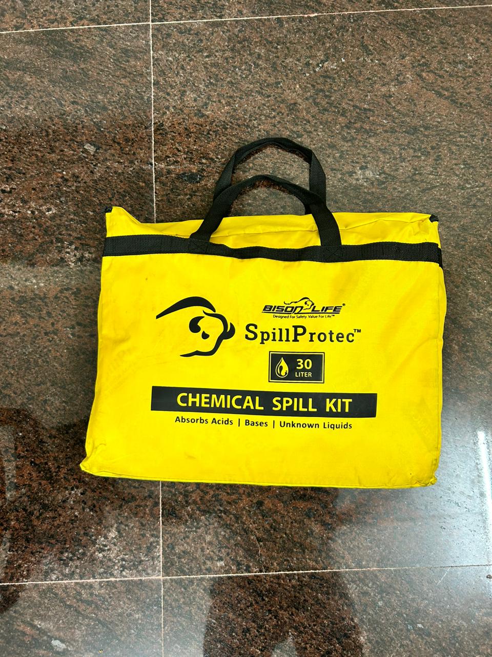 Bisonlife Polypropylene Chemical Spill Kit Yellow_3