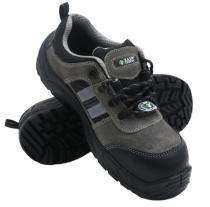 Zain Blade Genuine Leather Steel Toe Safety Shoes Black and Grey_0
