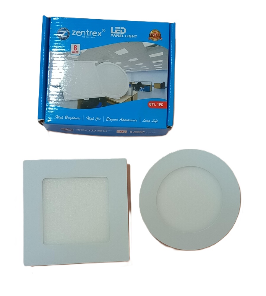 Zentrex 8 W Round Warm White 110 mm LED Panel Lights Concealed Mounted_1