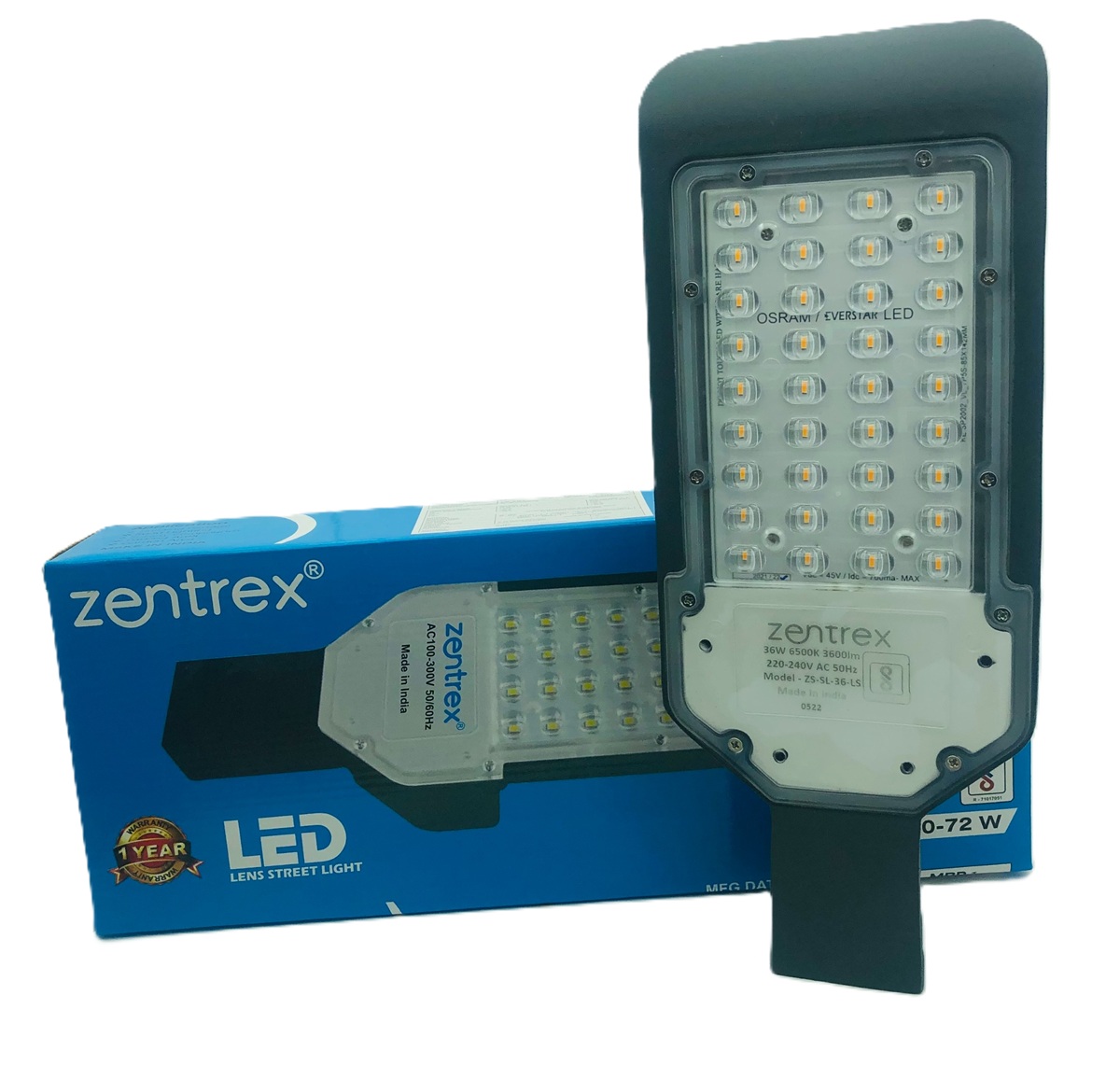 Zentrex 36 W White IP65 6 kV LED Street Lights_3