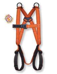 Polyester Full Body Double Rope Scaffold Hook Safety Harness L_0