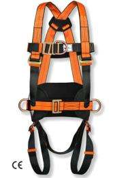 Polyester Full Body Double Rope Scaffold Hook Safety Harness L_0