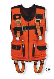 Polyester Full Body Double Rope Scaffold Hook Safety Harness L_0