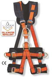 Polyester Full Body Double Rope Scaffold Hook Safety Harness L_0
