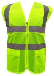 Deltech Polyester Safety Jackets L H05 Without Sleeves Green_0