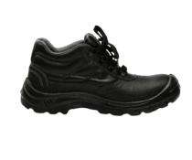 Hillson Rambo Real Leather Steel Toe Safety Shoes Black_0
