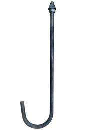 Royal M12 Mild Steel Foundation Bolts J Shape 300 mm_0