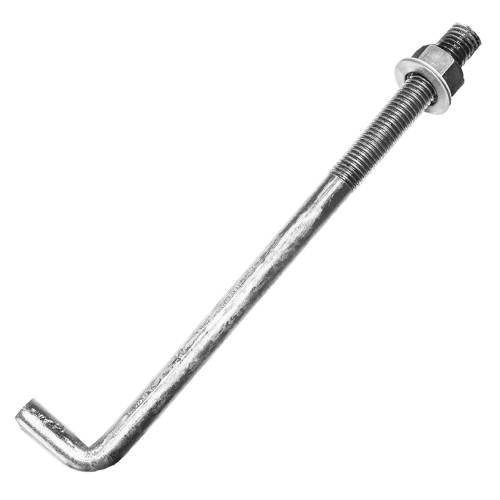 Royal M12 Mild Steel Foundation Bolts L Shape 300 mm_1