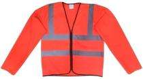 Deltech Polyester Safety Jackets L H24 With Sleeves Orange_0