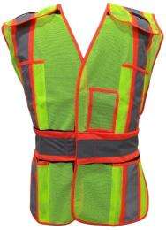 Deltech Polyester Safety Jackets L H30 Without Sleeves Green_0