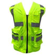 Deltech Polyester Safety Jackets L H43 Without Sleeves Green_0