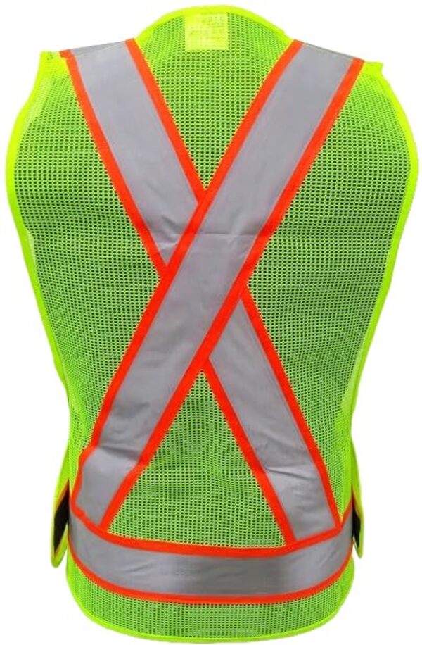 Deltech Polyester Safety Jackets L H22 Without Sleeves Green_1