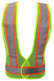 Deltech Polyester Safety Jackets L H22 Without Sleeves Green_0