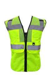 Deltech Polyester Safety Jackets L H42 Without Sleeves Green_0