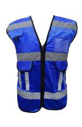 Deltech Polyester Safety Jackets L H41 Without Sleeves Blue_0