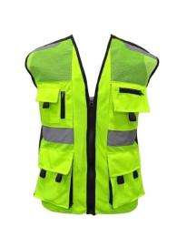 Deltech Polyester Safety Jackets L H40 Without Sleeves Green_0