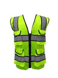 Deltech Polyester Safety Jackets L H39 Without Sleeves Green_0