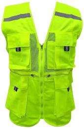 Deltech Polyester Safety Jackets L H37 Without Sleeves Green_0