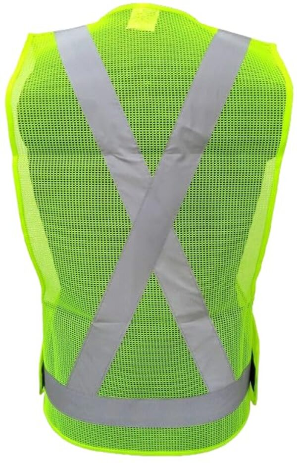 Deltech Polyester Safety Jackets L H36 Without Sleeves Green_1