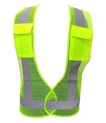 Deltech Polyester Safety Jackets L H36 Without Sleeves Green_0