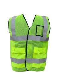 Deltech Polyester Safety Jackets L H35 Without Sleeves Green_0