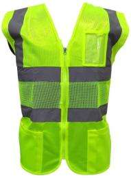 Deltech Polyester Safety Jackets L H31 Without Sleeves Green_0