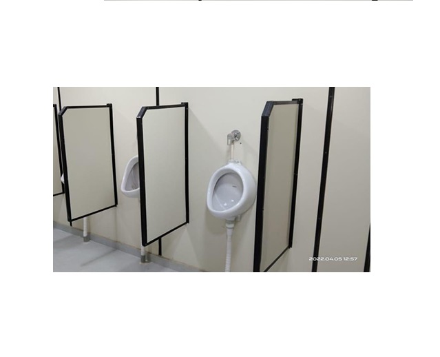 SAHARA Mild Steel 8.5 ft Portable Toilet Cabin White_1