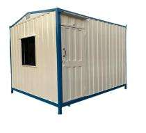SAHARA Mild Steel 8.5 ft Portable Toilet Cabin White_0