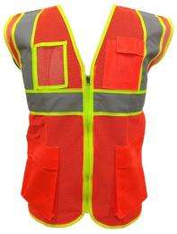 Deltech Polyester Safety Jackets L H10 Without Sleeves Orange_0