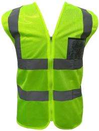 Deltech Polyester Safety Jackets L H17 Without Sleeves Green_0