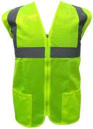 Deltech Polyester Safety Jackets L H18 Without Sleeves Green_0