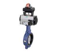 AQUA 150 mm Pneumatic Hastelloy C Butterfly Valve BFV WF PN10-16_0