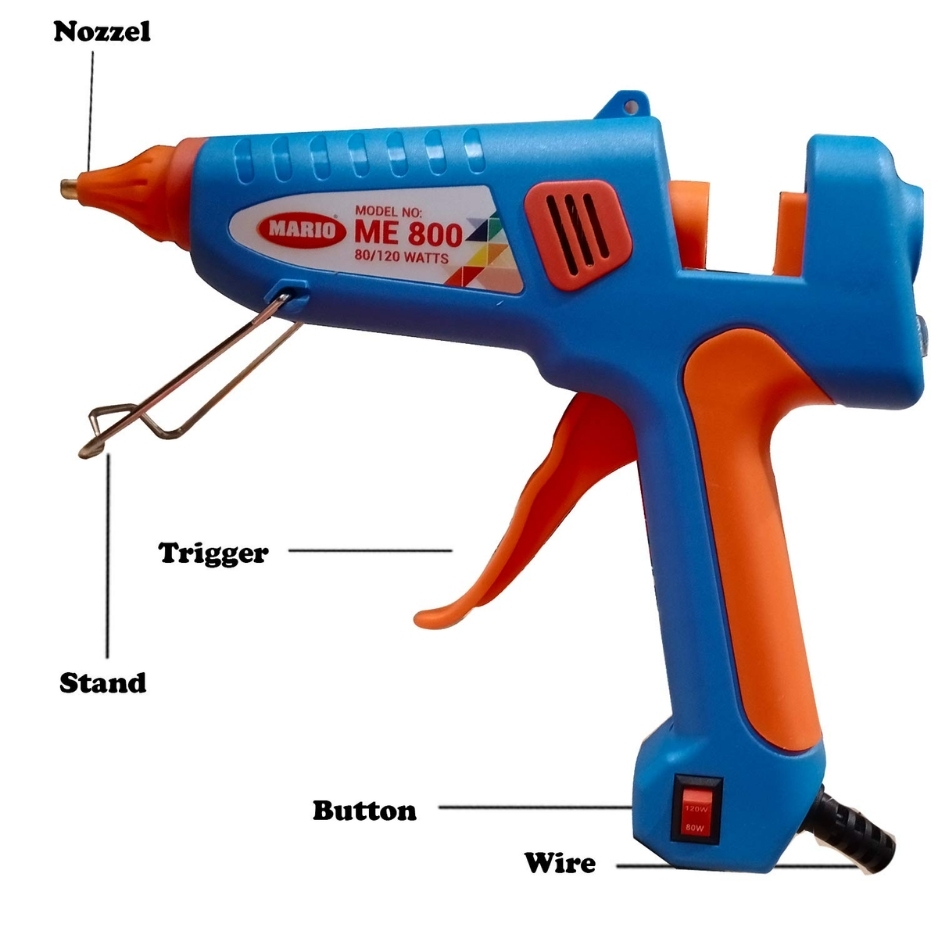 MARIO ME 800 Hot Melt Corded Glue Gun 120 W 11 mm Trigger Fed_1