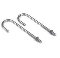 M16 Mild Steel Foundation Bolts J Shape 160 mm_0
